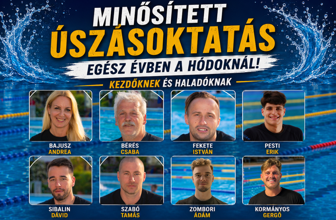 Egész évben minősített úszásoktatással várunk!